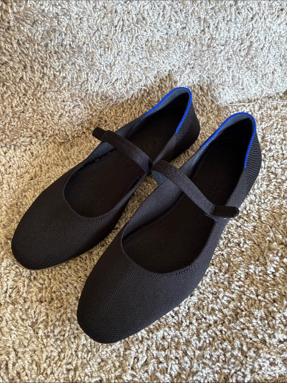 Rothy's Brand New- Black Mary Jane Knit Flats